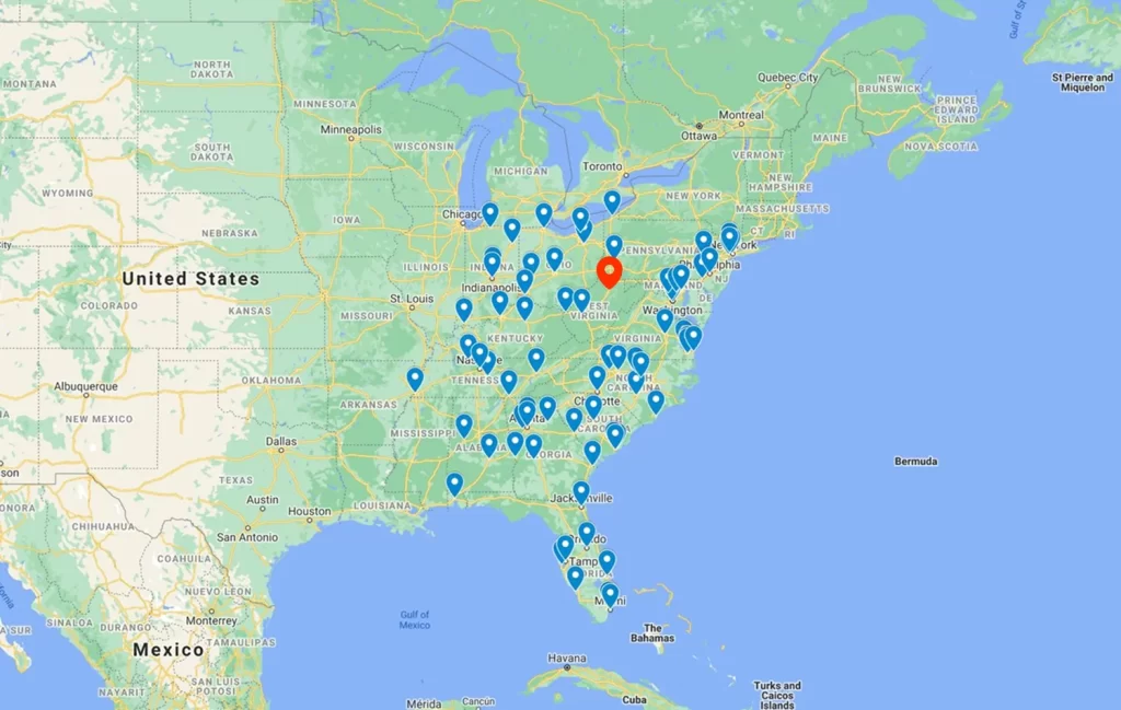 Power Wash Bros Power Washing Service Area